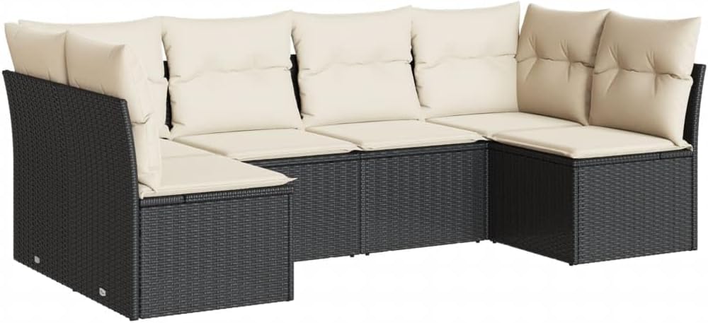 pokgdf, Zestaw wypoczynkowy, 234 x 124 x 69 cm, 110 kg, Czarny/Biały, stal malowana proszkowo, miejsce do przechowywania, modułowa konstrukcja