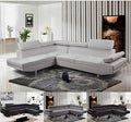 Bagno Italia, Sofa, 270 cm, Biały/Czarny/Szary, skóra ekologiczna