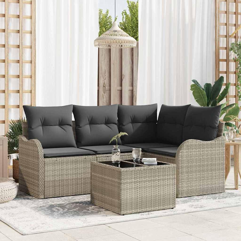 Sofy, Tonture, 62 x 62 x 69 cm, Szary, polirattan, 4-osobowa, modułowa konstrukcja, ochrona UV
