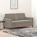 Sofa, Tonture, 140 cm, Szary, aksamit, 2-osobowa