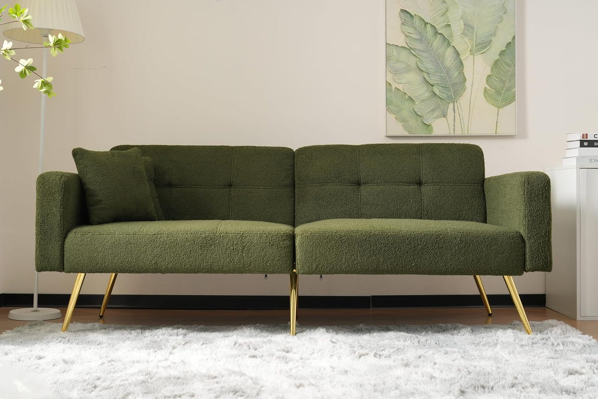 Sofa, Gelukueub, 72 cm, Złoty, miejsce do przechowywania, pilot zdalnego sterowania