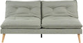 Sofa rozkładana, Beliani, 184x52 cm, Zielony, 3-osobowa, funkcja spania, miejsce do przechowywania
