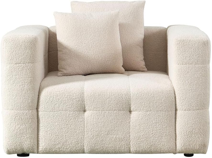 Sofa, Home Deluxe, 132 x 68 x 92 cm, Beżowy