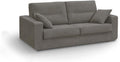 MUEBLIX.COM, Sofa, 190 x 135 x 11 cm, Antracytowy, metal, 2-osobowa