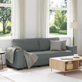 RMIHSJG, Sofa, 180 cm, Szary, lite drewno, 3-osobowa