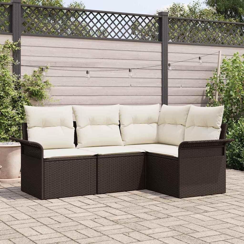 Ordellia, Sofy, 55 cm, Brązowy, polirattan, miejsce do przechowywania, modułowa konstrukcja, ochrona UV