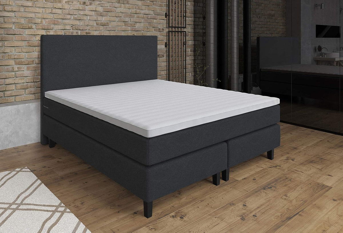 TESLA DREAMS Reality of Comfort, Materac, H2/H3, 180 cm, 80 kg, Antracytowy, lite drewno