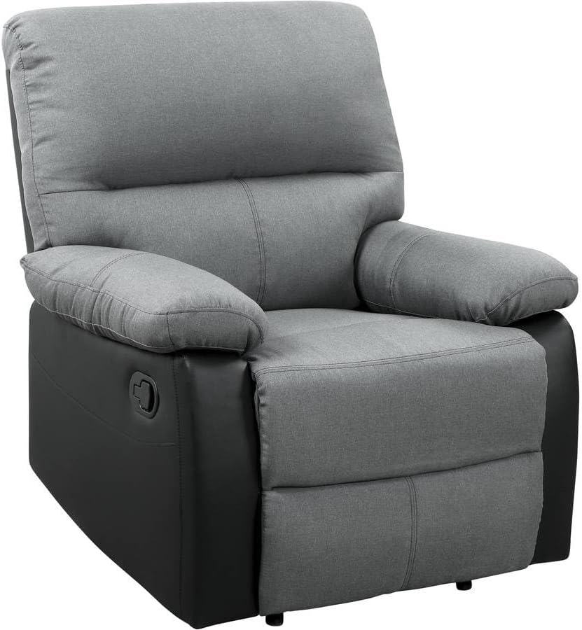 Fotel, Habitat et Jardin, 90 x 89 x 103 cm, Szary/Czarny, lite drewno