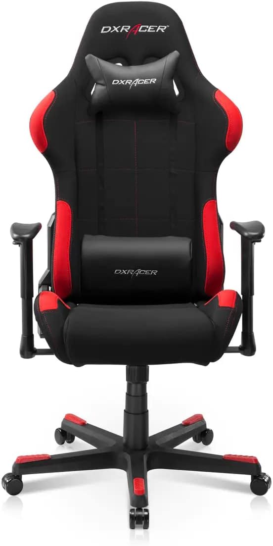 DXRacer, Krzesło do jadalni, OH/FD01/NR, Czarny/Czerwony