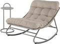 Grand patio, Fotel, 150 kg, Beżowy/Szary, metal, ochrona UV