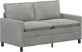 Sofa, vidaXL, 156 x 81 x 87,5 cm, Szary, aksamit, 2-osobowa