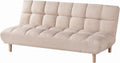 Sofa rozkładana, Beliani, 190x53 cm, Beżowy, 2-osobowa, funkcja spania, miejsce do przechowywania