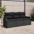 Sofa, Kaloriko, 69 cm, Czarny, polirattan, modułowa konstrukcja, ochrona UV