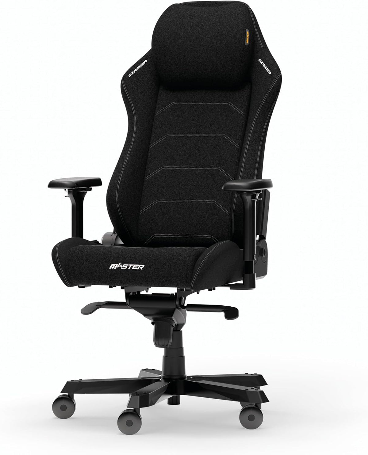 Fotel gamingowy, DXRacer, 190 cm, Czarny, regulowane oparcie
