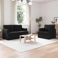Sofa narożna, YunCangg, 144 x 80 x 85 cm, Czarny, materiał drewnopochodny, modułowa konstrukcja