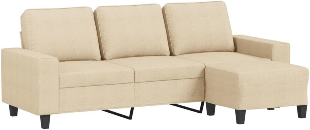 Sofa narożna, zylophax, 180 cm, Beżowy, metal, 3-osobowa, modułowa konstrukcja