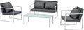 Sofa, casa.pro, 70 x 60 x 60 cm, Biały/Szary