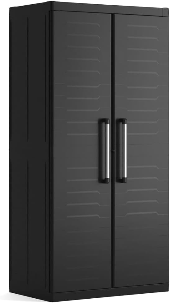 Szafki magazynowe, Keter, 89x54x182 cm, 25 kg, Czarny, aluminium