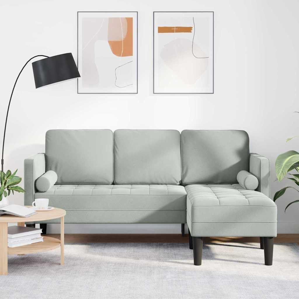 Sofa, Tonture, 173 x 131 x 67 cm, Szary, materiał drewnopochodny, 3-osobowy, odporność na warunki atmosferyczne